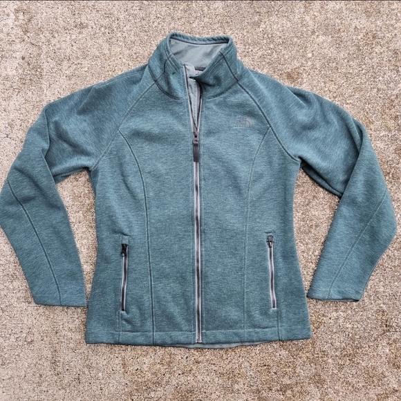 The North Face Jackets & Blazers - The North Face Deep Green Zip Up Jacket Soft Sweatshirt Women's Size Small